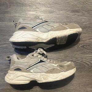 Reebok kids Taupe and Dark Blue Sneakers